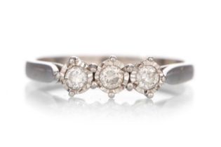 DIAMOND THREE STONE RING,