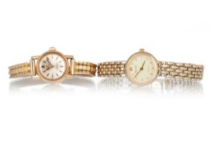 TWO GOLD WRIST WATCHES,