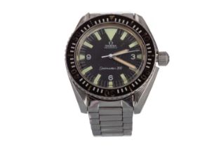 RARE AND IMPRESSIVE: OMEGA SEAMASTER 300 STAINLESS STEEL AUTOMATIC WRIST WATCH,