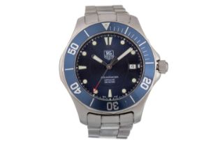 TAG HEUER AQUARACER STAINLESS STEEL AUTOMATIC WRIST WATCH,