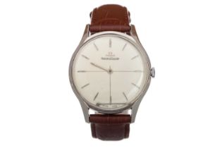 JAEGER LE COULTRE, STAINLESS STEEL MANUAL WIND WRIST WATCH,