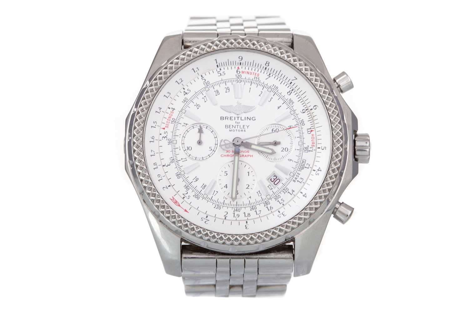 BREITLING GENTLEMAN'S BREITLING FOR BENTLEY MOTORS STAINLESS STEEL AUTOMATIC WRIST WATCH - Image 7 of 12