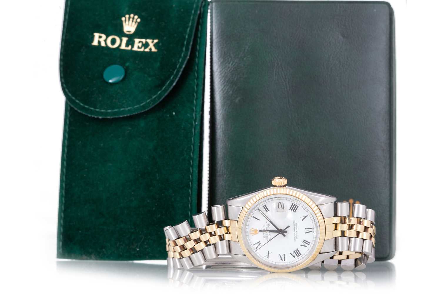 ROLEX OYSTER PERPETUAL DATEJUST STAINLESS STEEL AUTOMATIC WRIST WATCH - Image 5 of 8