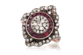 CERTIFICATED, RUBY AND DIAMOND RING,