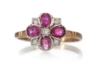 RUBY AND DIAMOND RING,