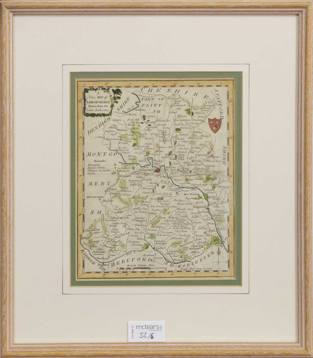THOMAS BOWEN, FOUR ENGLISH COUNTY MAPS, ALONG WITH TWO FURTHER MAPS - Image 2 of 6
