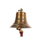 A LATE 19TH/EARLY 20TH CENTURY SHIP'S BRONZE BELL