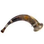 A 19TH CENTURY HUNTING HORN