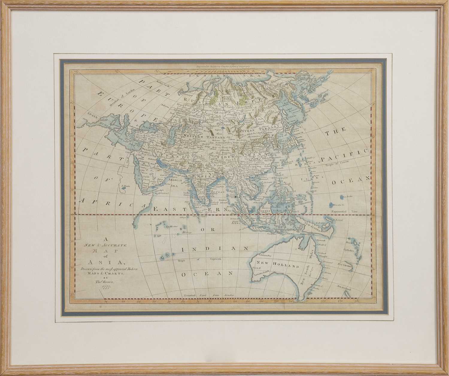 THOMAS BOWEN, NEW & ACCURATE MAP OF ASIA