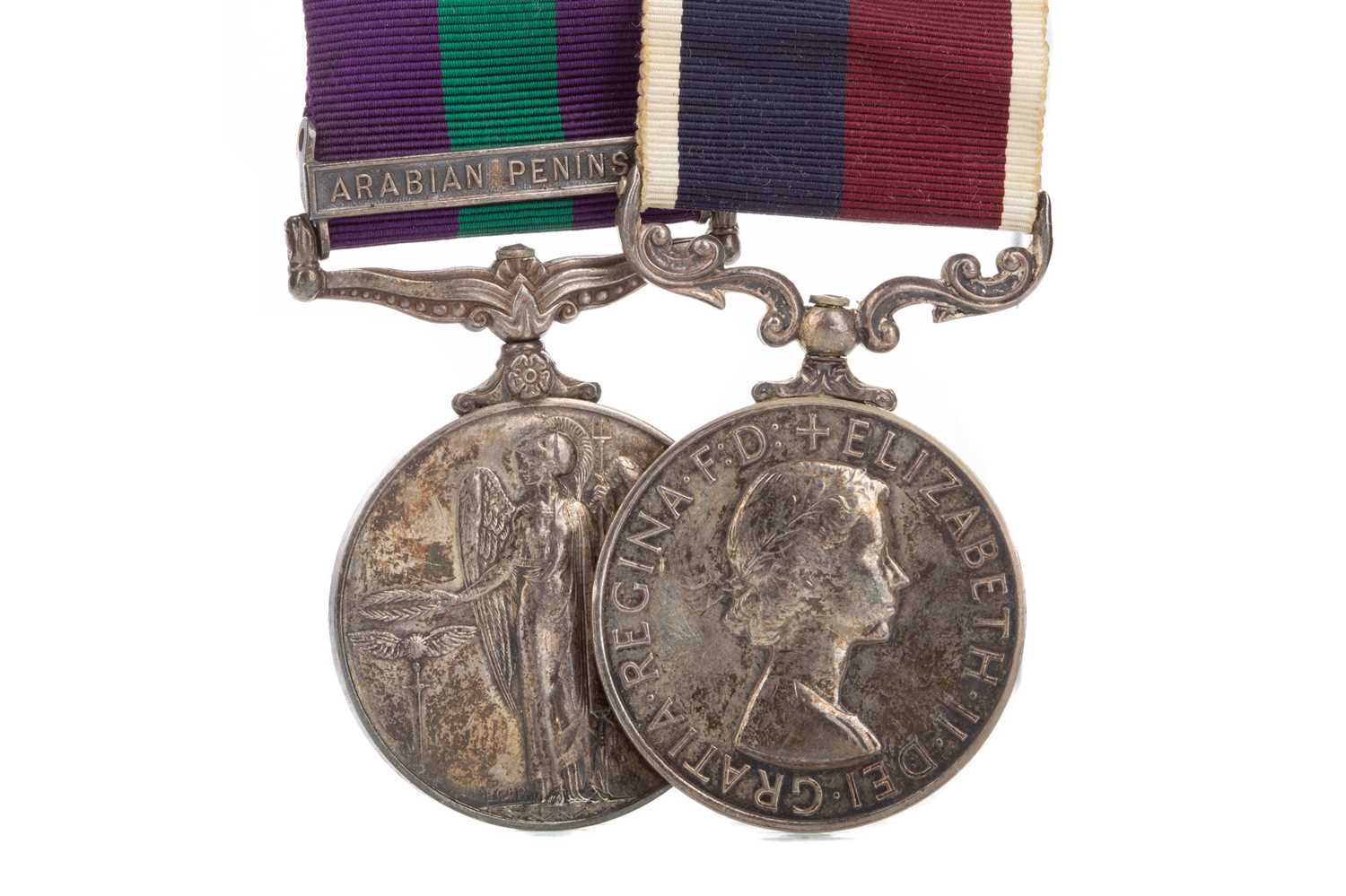 A QUEEN ELIZABETH II SERVICE MEDAL DUO