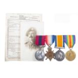 DISTINGUISHED CONDUCT MEDAL GROUP AWARDED TO PTE. JAMES MCRAE WWI