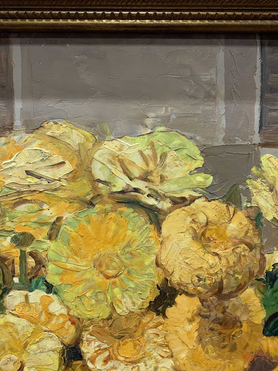 FLOWER PIECE, AN OIL BY JOSEPH VICTOR COMMUNAL - Image 3 of 17