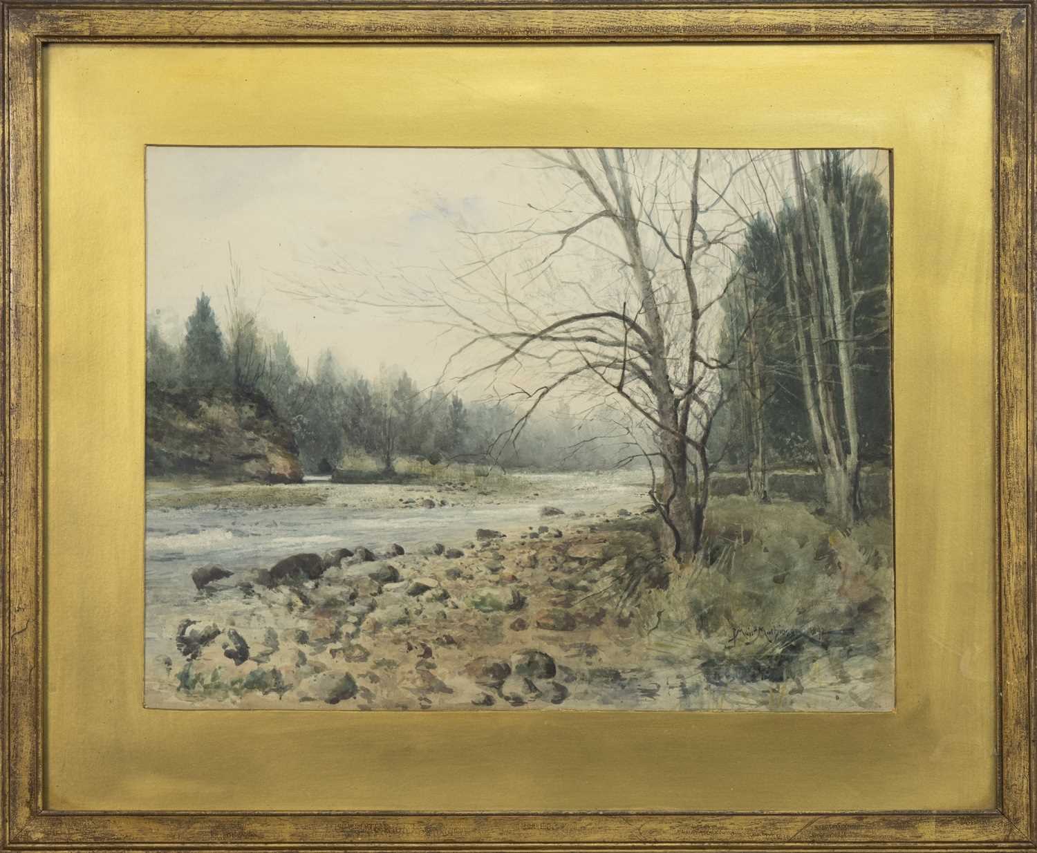 RIVER TEITH, A WATERCOLOUR BY JOHN MUIR MATHIESON