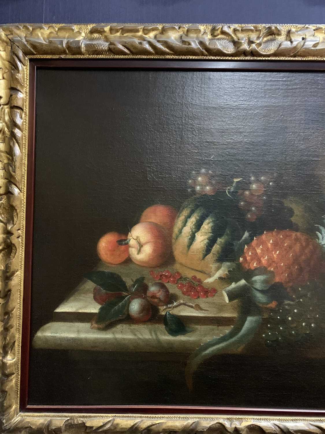 STILL LIFE, AN 18TH.19TH CENTURY OIL - Image 3 of 4