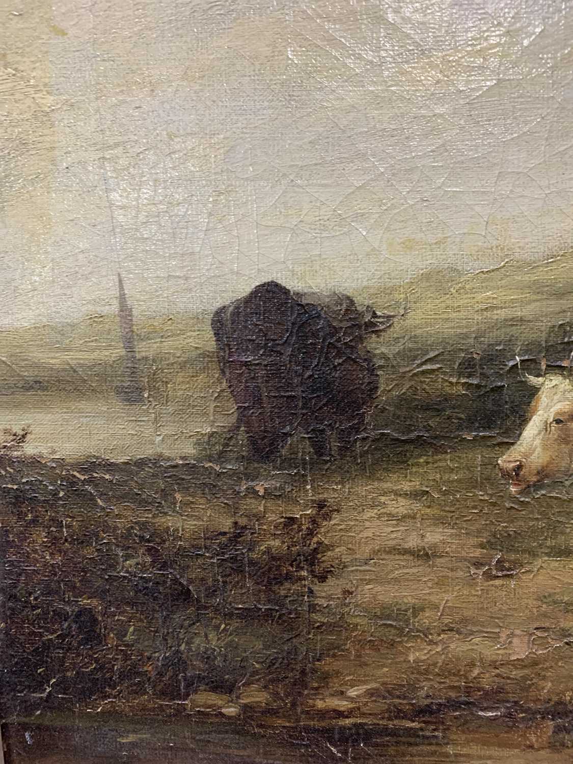 CATTLE BY THE TREE, AN OIL BY JAMES DUFFIELD HARDING - Image 8 of 11