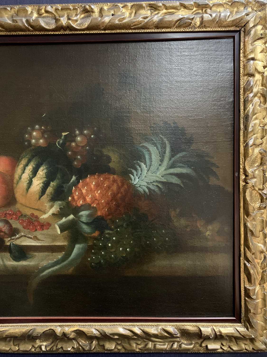 STILL LIFE, AN 18TH.19TH CENTURY OIL - Image 4 of 4