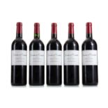 5 BOTTLES OF DOMAINE DE COURTEILLAC 1998 BORDEAUX SUPERIEUR FRENCH