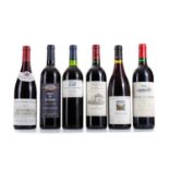 6 BOTTLES OF FRENCH RED WINE INCLUDING BOUCHARD PERE & FILES 1999 MONTHELIE CLOS LES CHAMPS FULLIOT