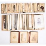 Victorian photographs. Miscellaneous cartes de visite and cabinet portraits by various British