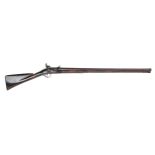 An English 10 bore full stock flintlock sporting rifle, William Turvey, London, mid 18th c, the