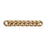 A gold rope brooch, c1900, 38mm l, marked 15ct, 3.2g The collection of C. W. Briggs (1906-1971) (