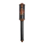 A George III truncheon, painted with crown, GIIIR and A, 34.5cm l The collection of C. W. Briggs (