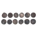 English Hammered Silver, Edward, Henry III etc, Pennies, mostly Fine or better (12) From the