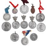 United Kingdom Medallions, 19th century, mostly for Royal events, most EF (13) From the collection