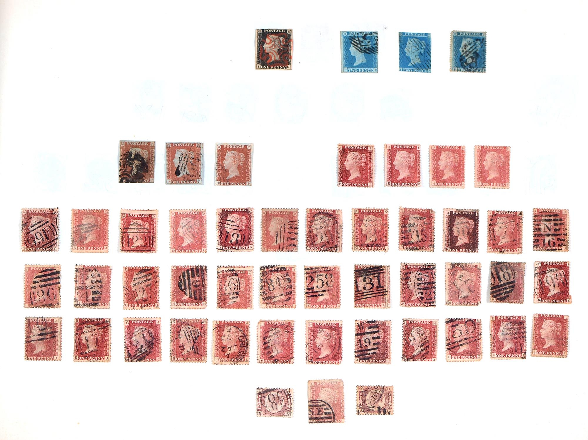 Postage stamps. Great Britain and British Empire, mint and used collection on leaves, from 1840
