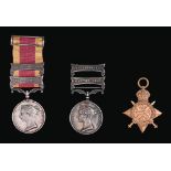 Campaign medals, three, Second China War Medal, two clasps, Taku Forts 1860 and Pekin 1860 with
