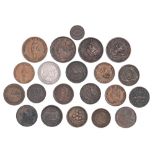 U.S.A., Auctori Connec, Halfpenny, 1787, struck off-centre; Large Cent, 1798, mostly Fine, but