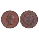 1872, The Recovery of the Prince of Wales, by J.S. Wyon, reverse by J.S. and A.B. Wyon, bronze 58mm,