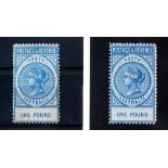 STAMPS – AUSTRALIAN STATES – NEW SOUTH WALES SELECTION:1883-1907 The mint collection inc. 1883 5/-