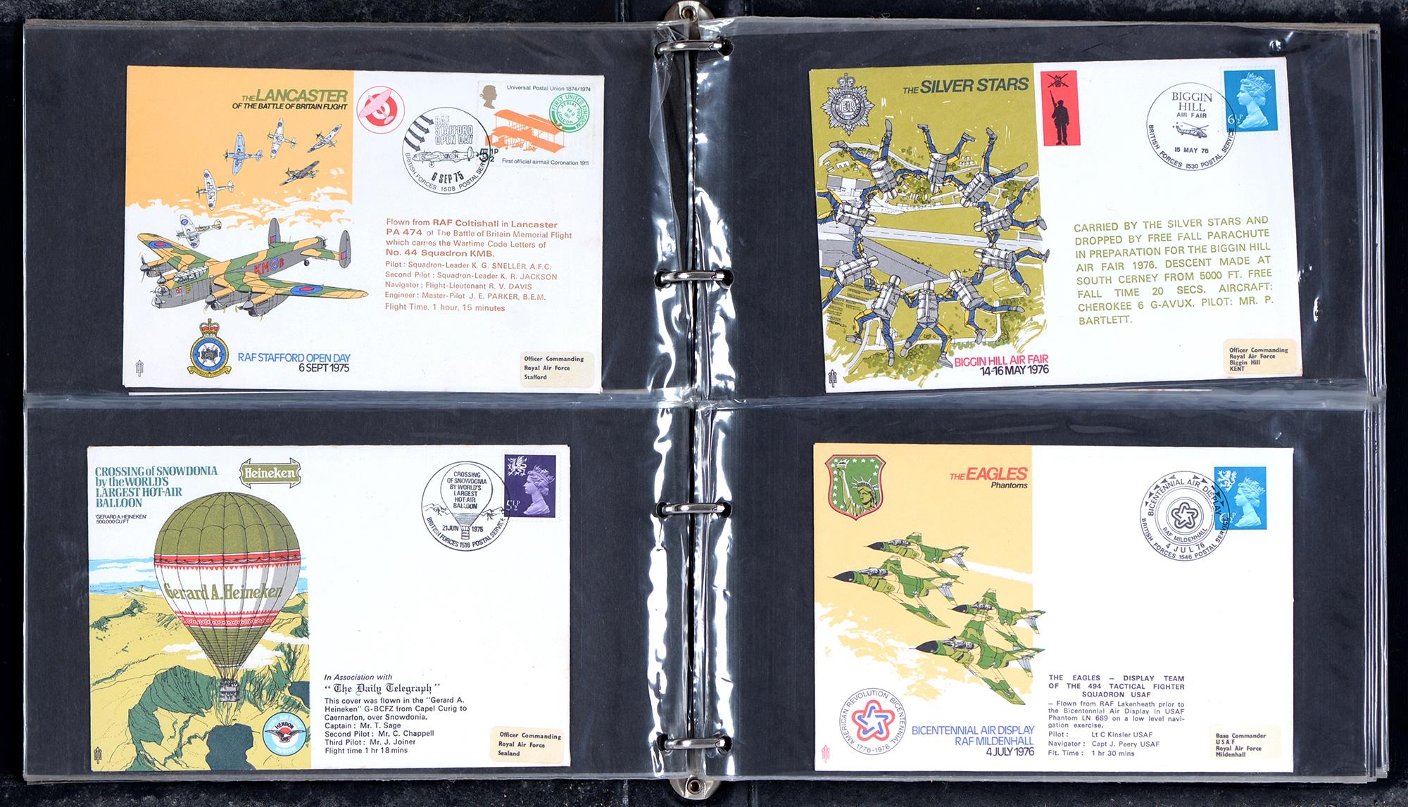 Postage stamps. A thematic collection of mainly GB Royal Air Force and other flight commemorative
