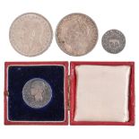 Crown 1935; Netherlands 2½G 1938; 1897 Royal Mint small silver; Switzerland, Bern, 10 Kreutzer 1755