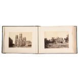 A late Victorian/early Edwardian album of approx. 50 photographic prints, illustrating British