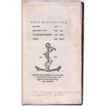 Aldine Press. [Scriptores rei rusticae]. Libri de re rustica. M. Catonis Lib. I. M. Terentii