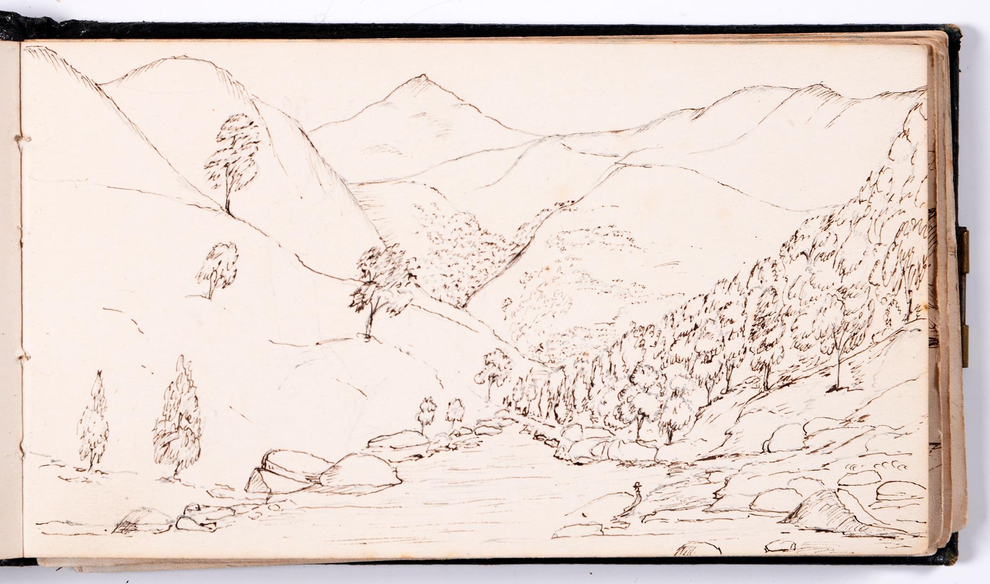 English School, mid 19th c - Sketches Taken in North West Wales, 67, in album, each inscribed on the