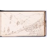 English School, mid 19th c - Sketches Taken in North West Wales, 67, in album, each inscribed on the
