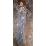 A print after Gustav Klimt, 109 x 47.5cm Good condition