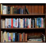 Books. 3 shelves of general stock, including a 19th c leather binding of the Apocrypha, 8vo, 19th