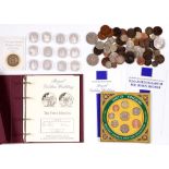 A set of twelve Royal Golden Wedding commemorative silver medals, 1997, 4ozs and miscellaneous other