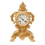 A French ormolu mantel clock, Charles Frodsham, Paris, mid 19th c, having enamel dial, bell striking
