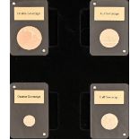 Gold coins. Gibraltar proof Sovereign four coin set 2021