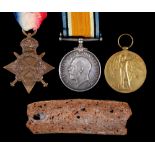 WWI, group of three, 1914-15 Star, British War Medal and Victory Medal 2691 2 A M F Allsopp RFC [