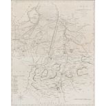 John Cary - Cambridgeshire double page engraved map, 19th c, 52.5 x 42cm Good condition,