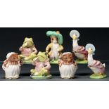 A set of seven Royal Doulton Beswick Ware figures Beatrix Potter characters, late 20th c, 12.5cm