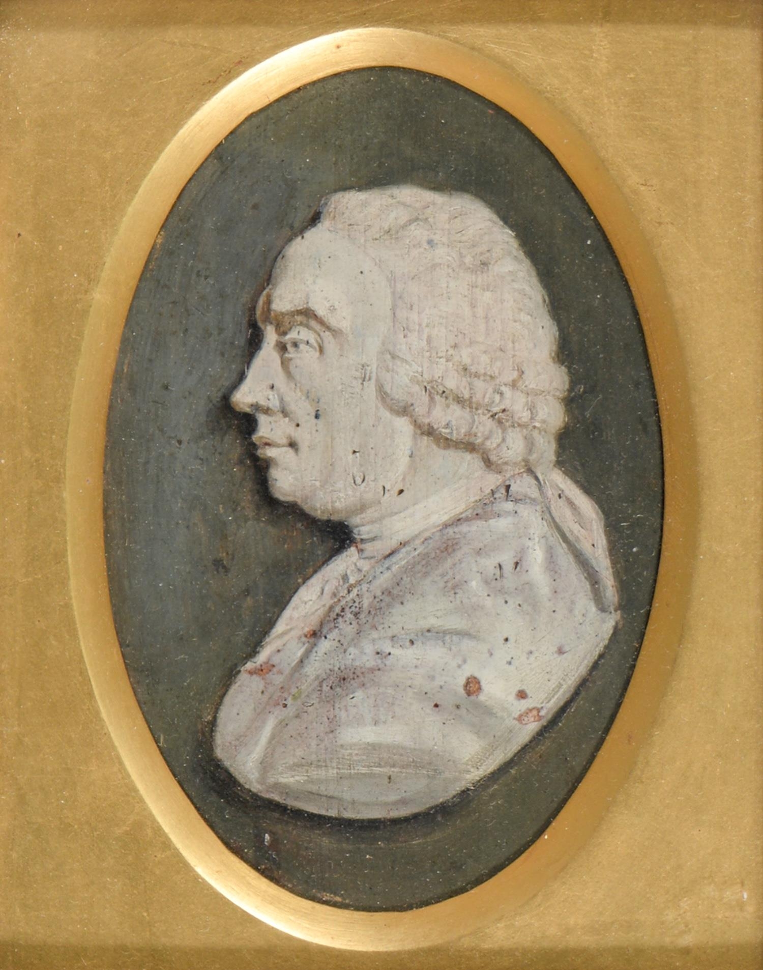 English School (18th century) - Portrait of a Gentleman, possibly George III, bust-length and in