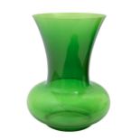 Phillipe Starck. 'La Boheme' bottle green plastic vase by Kartell, 44cm h, moulded mark Good