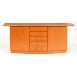 A Skovby teak sideboard, 82cm h; 49 x 200cm Good condition but for minor scratch on top